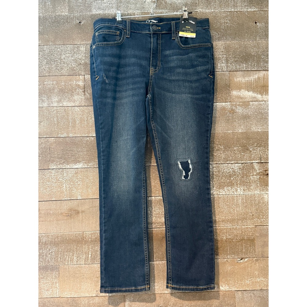 Art-Class Skinny Jeans Boys 14 Husky Blue Distressed Denim Pants